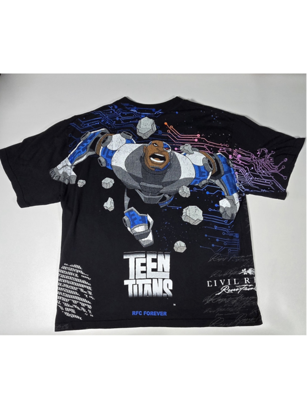 Civil Regime x Teen Titans Cyborg Oversized Tee • Small